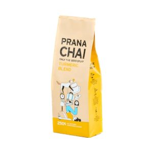 prana chai, masala chai turmeric blend, 250g
